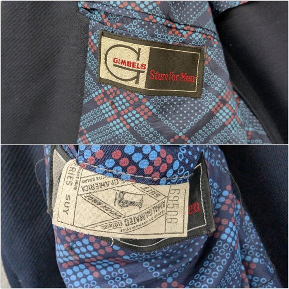 Classic Navy Worsted Wool Blazer 42R - Picture 5 of 13